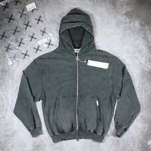 Represent Blank Zip Hoodie • Vintage Grey • Small